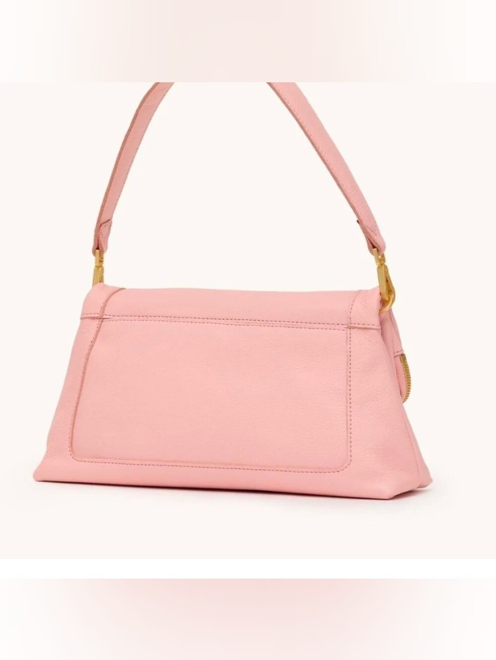 Hammitt Flamingo Leather Shoulder Bag with Gold Studs - Picture 3 of 10